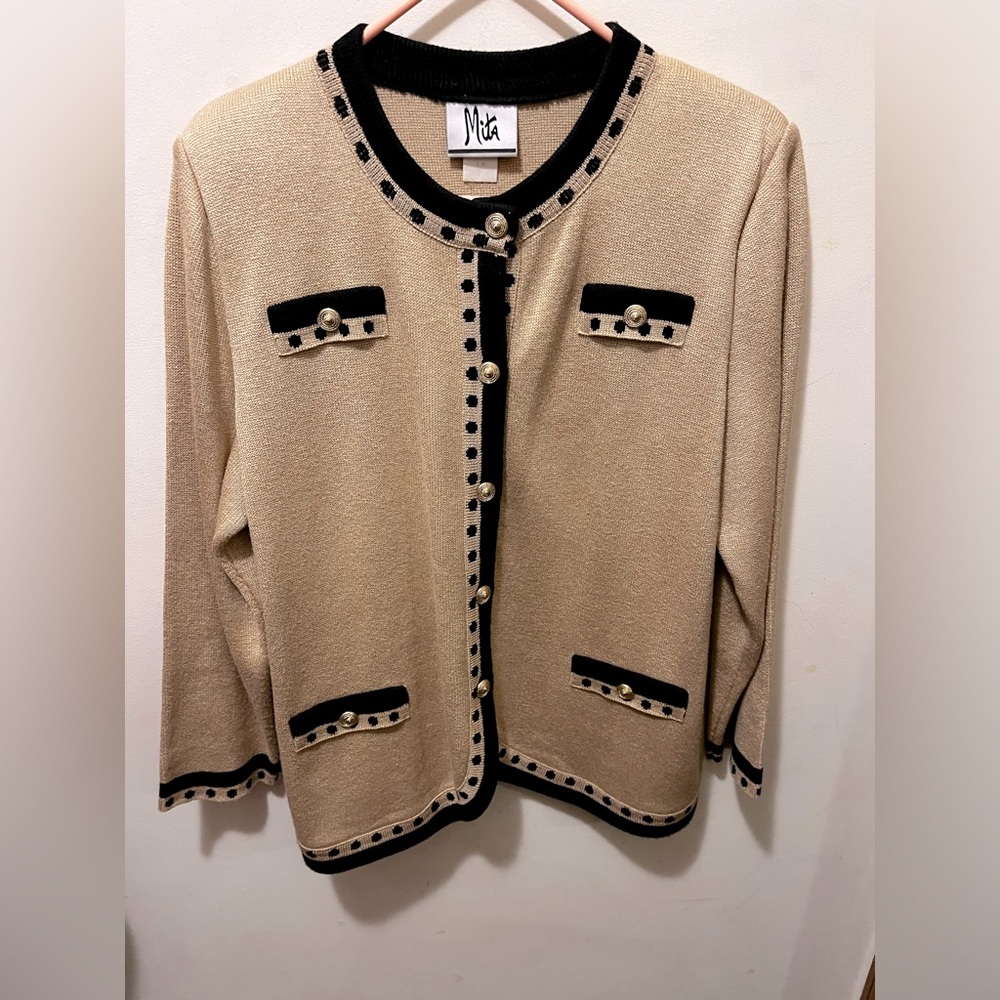 Mita vintage sweater jacket‎ sz 16 (large)